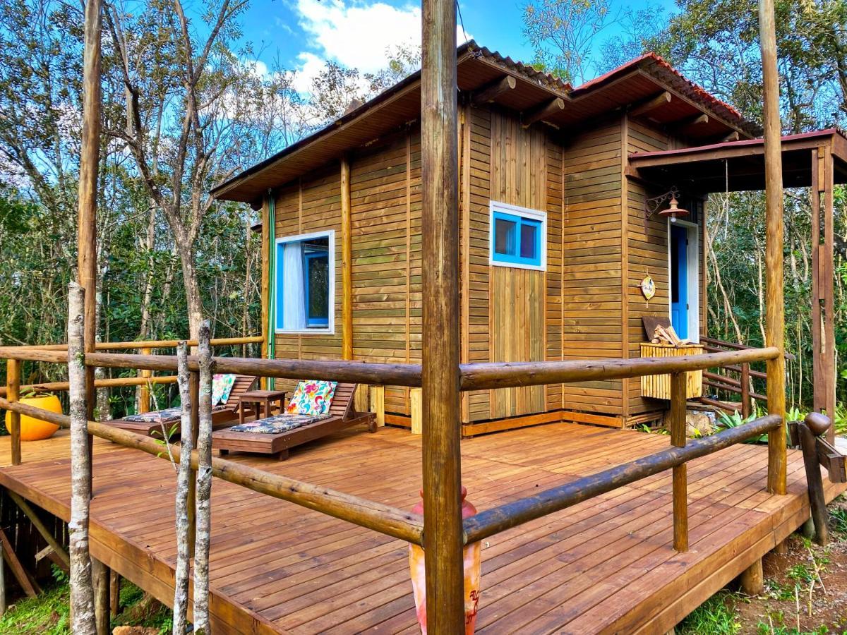 ホテル Refugio Ecologico Pedra Afiada プライア・グランデ エクステリア 写真