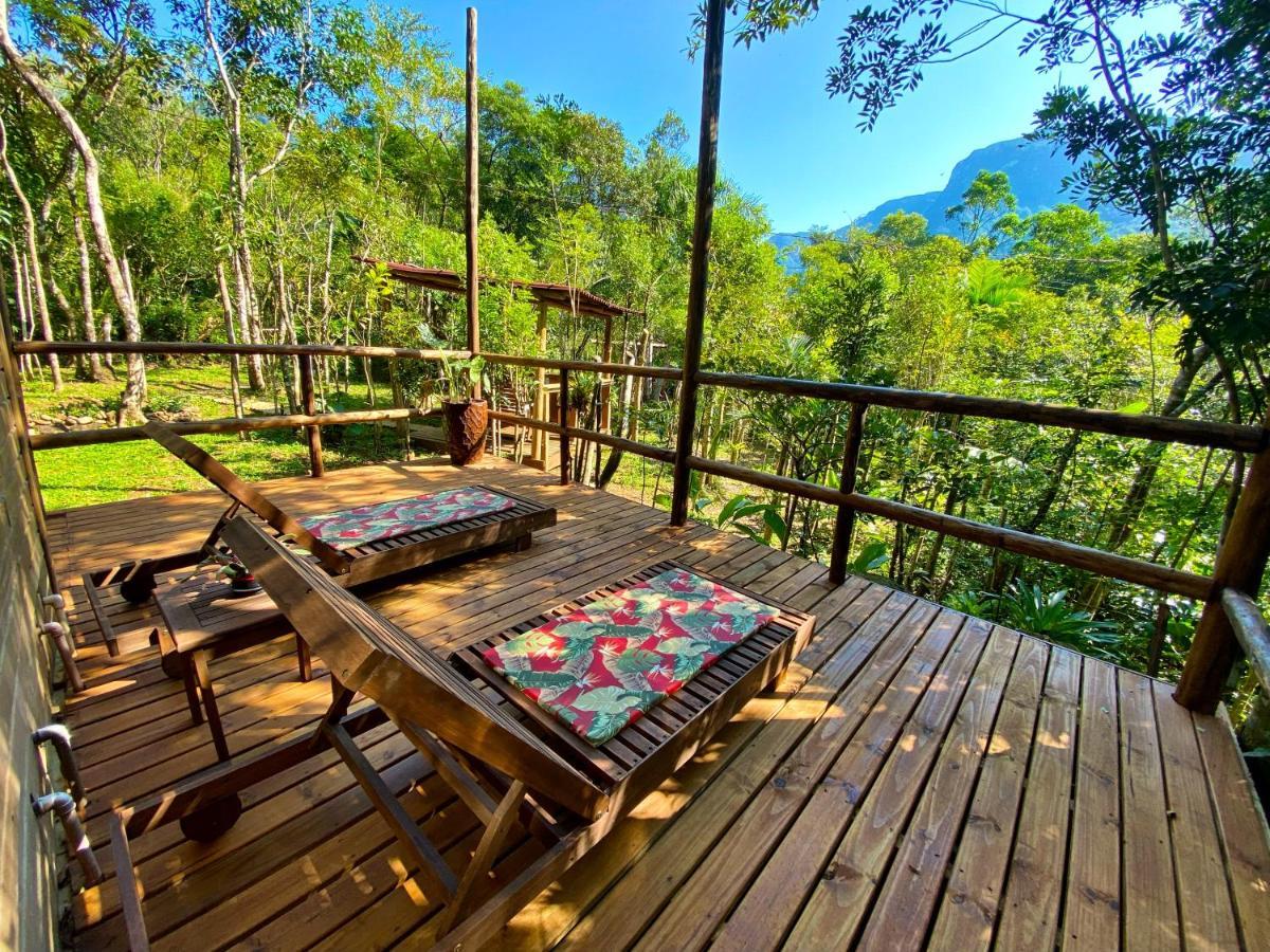 ホテル Refugio Ecologico Pedra Afiada プライア・グランデ エクステリア 写真